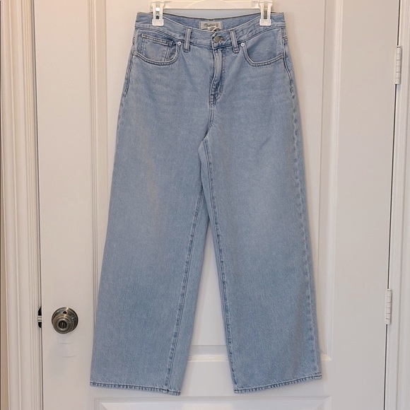Madewell Denim - Madewell Petite Superwide-Leg Jeans in Ahern Wash: Airy Denim Edition